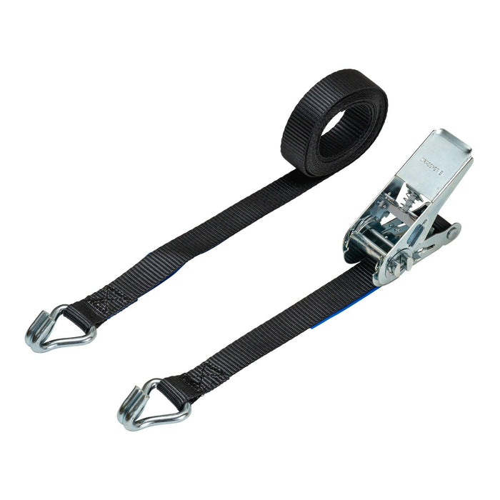 25mm Ratchet Strap, 800kg with Claw Hooks (Black)