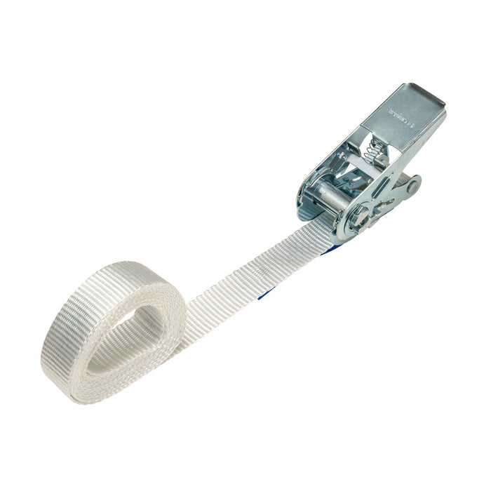 25mm Ratchet Strap, 800kg - Endless (White)